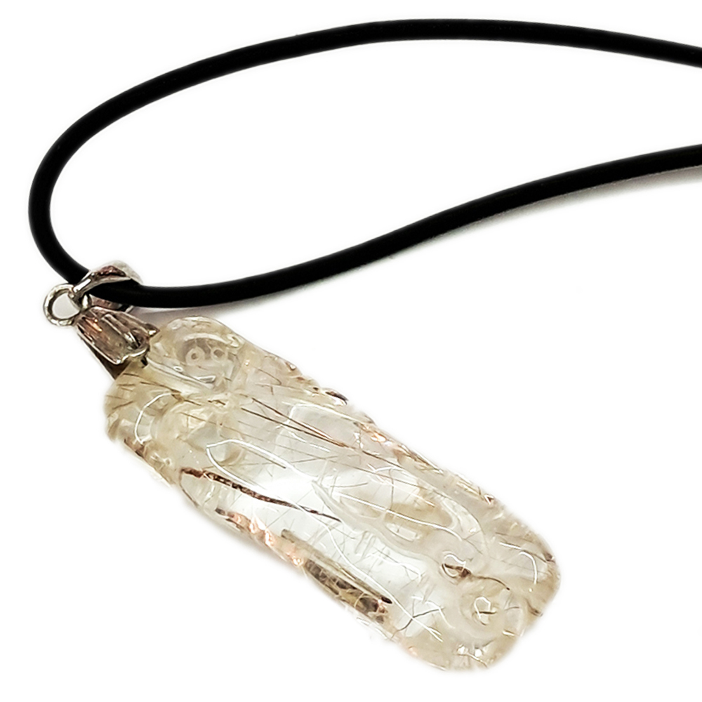 貔貅&佛手{銀}髮晶墜飾【十方】122297