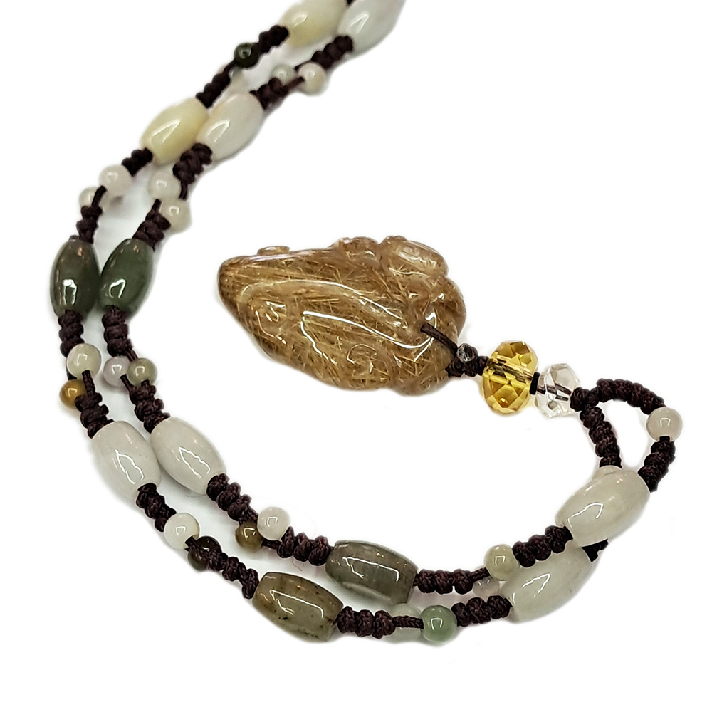 福在眼前{鈦晶}中國結項鍊【十方】123538