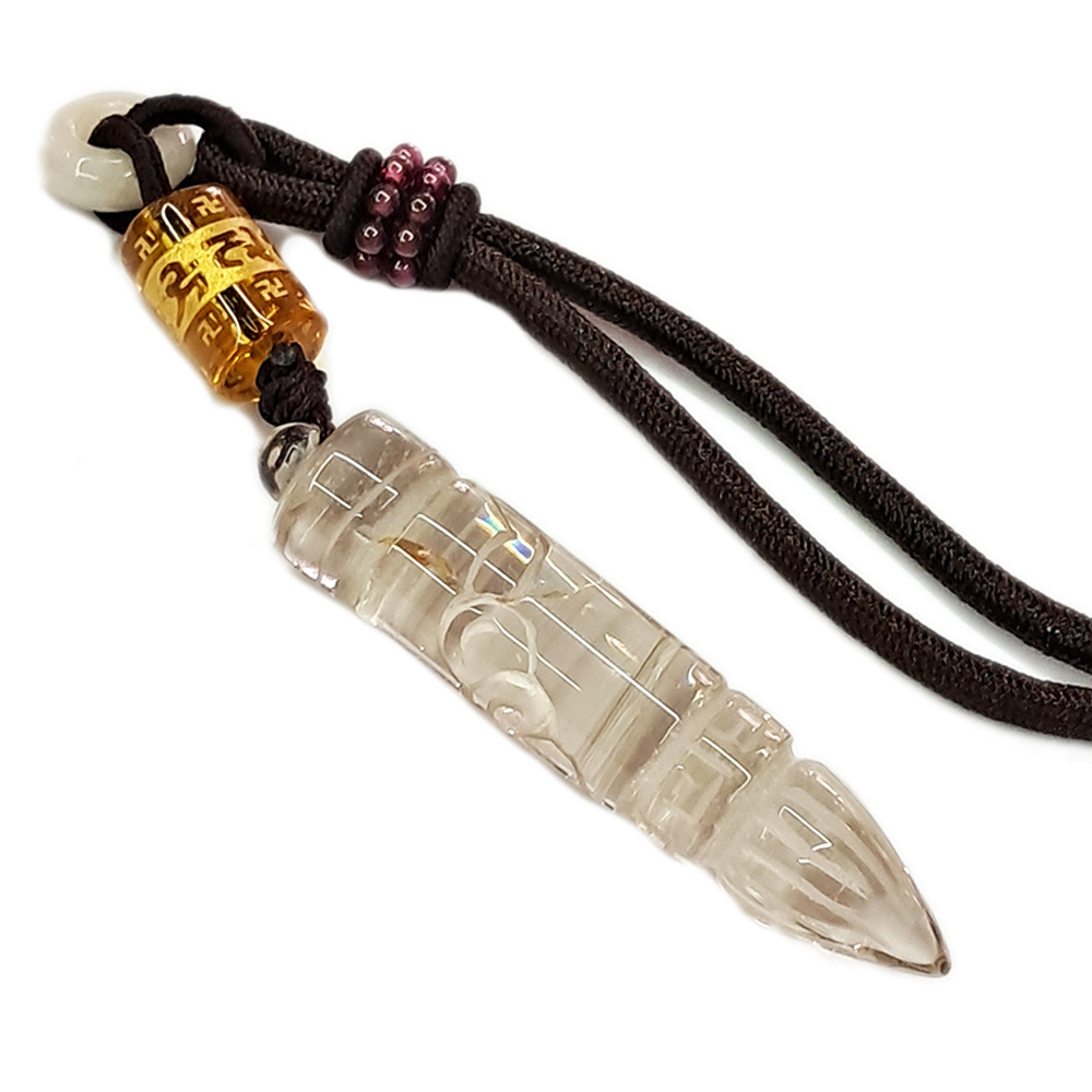 文昌筆(水晶)項鍊(褐)【十方】133542