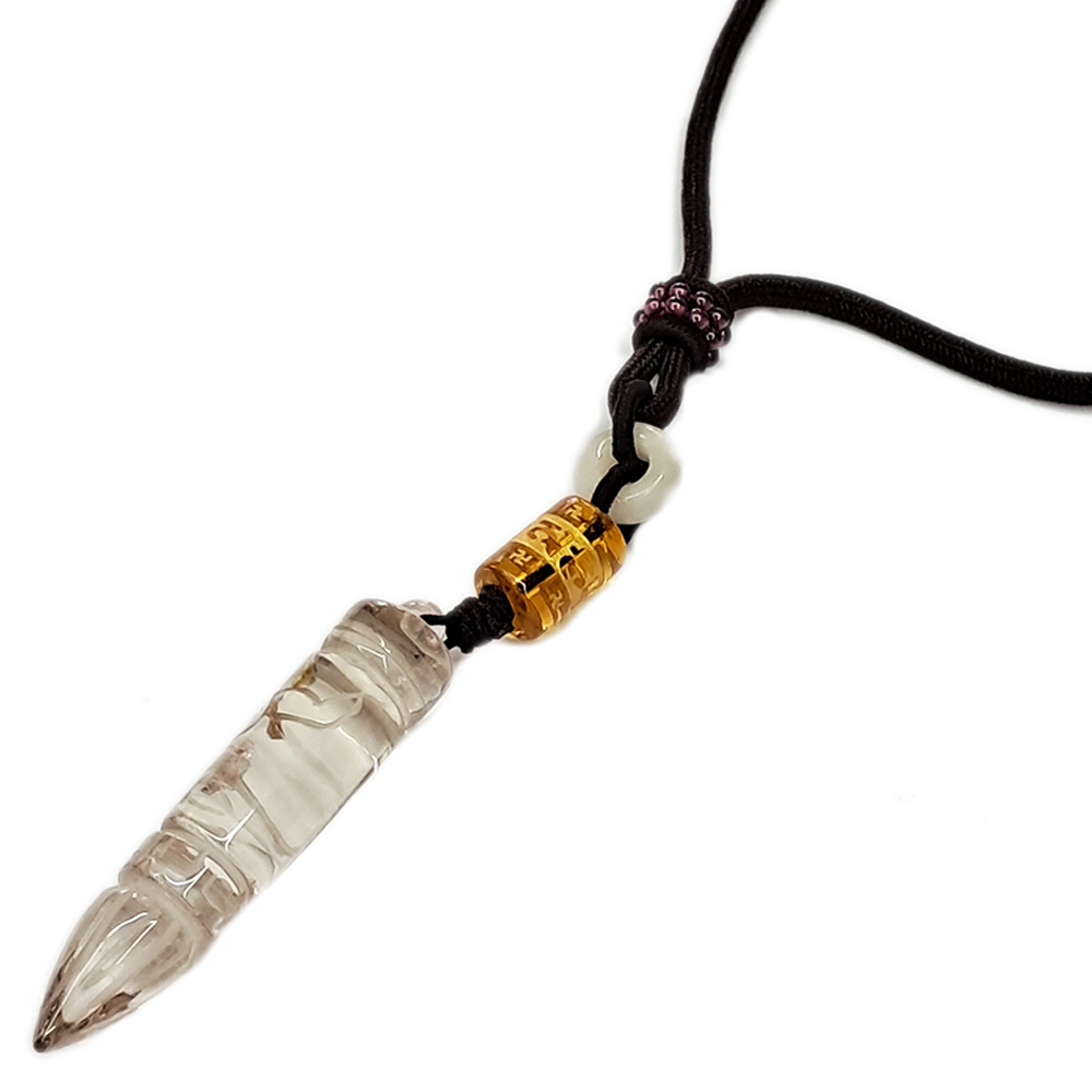 文昌筆(水晶)項鍊(褐)【十方】133542