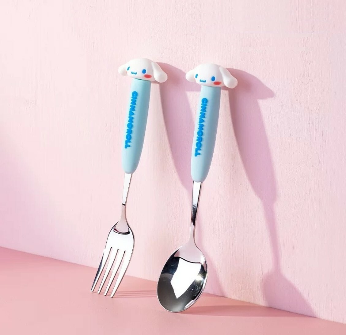 玉桂狗 Sanrio | 3D 不銹鋼叉子+湯匙 匙羹