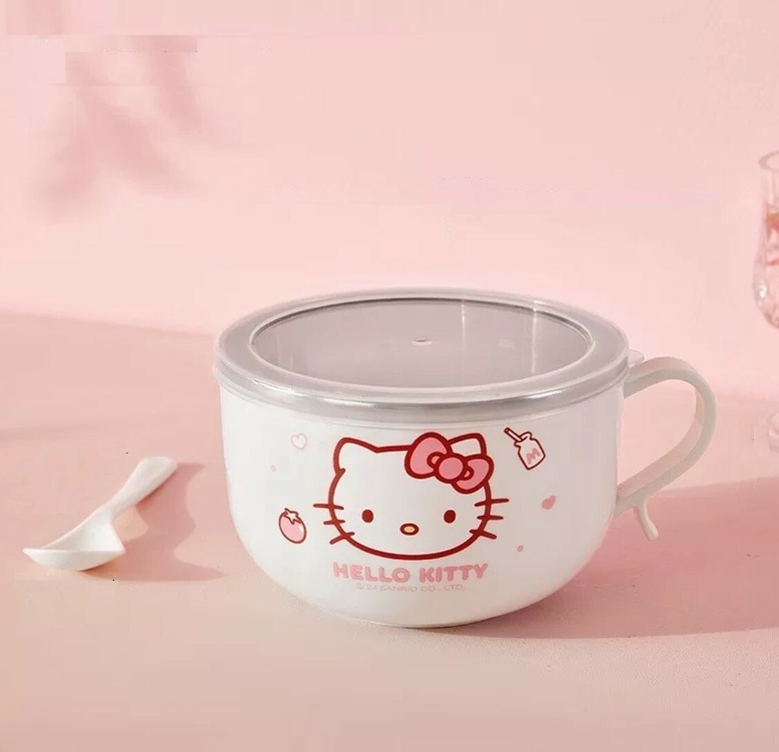 Hello Kitty Sanrio |  不銹鋼碗 湯碗 800ml