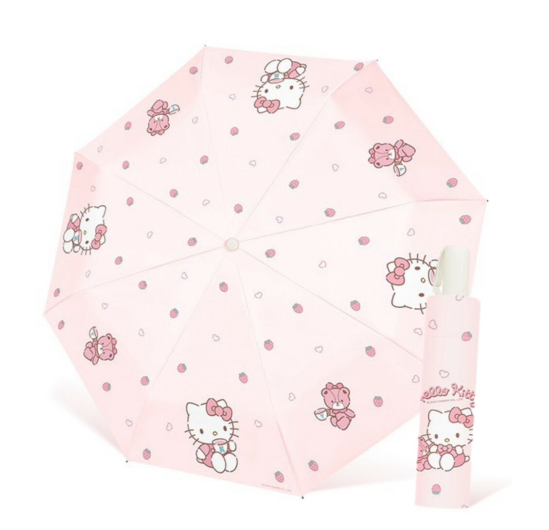 Hello Kitty|  8骨防曬縮骨遮| 雨傘