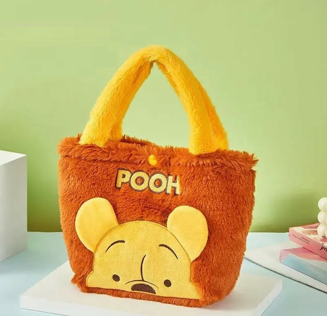 迪士尼小熊維尼 - 毛绒手挽袋| 手提包