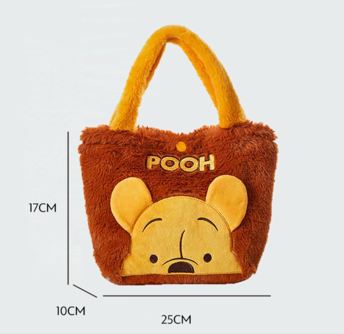 迪士尼小熊維尼 - 毛绒手挽袋| 手提包