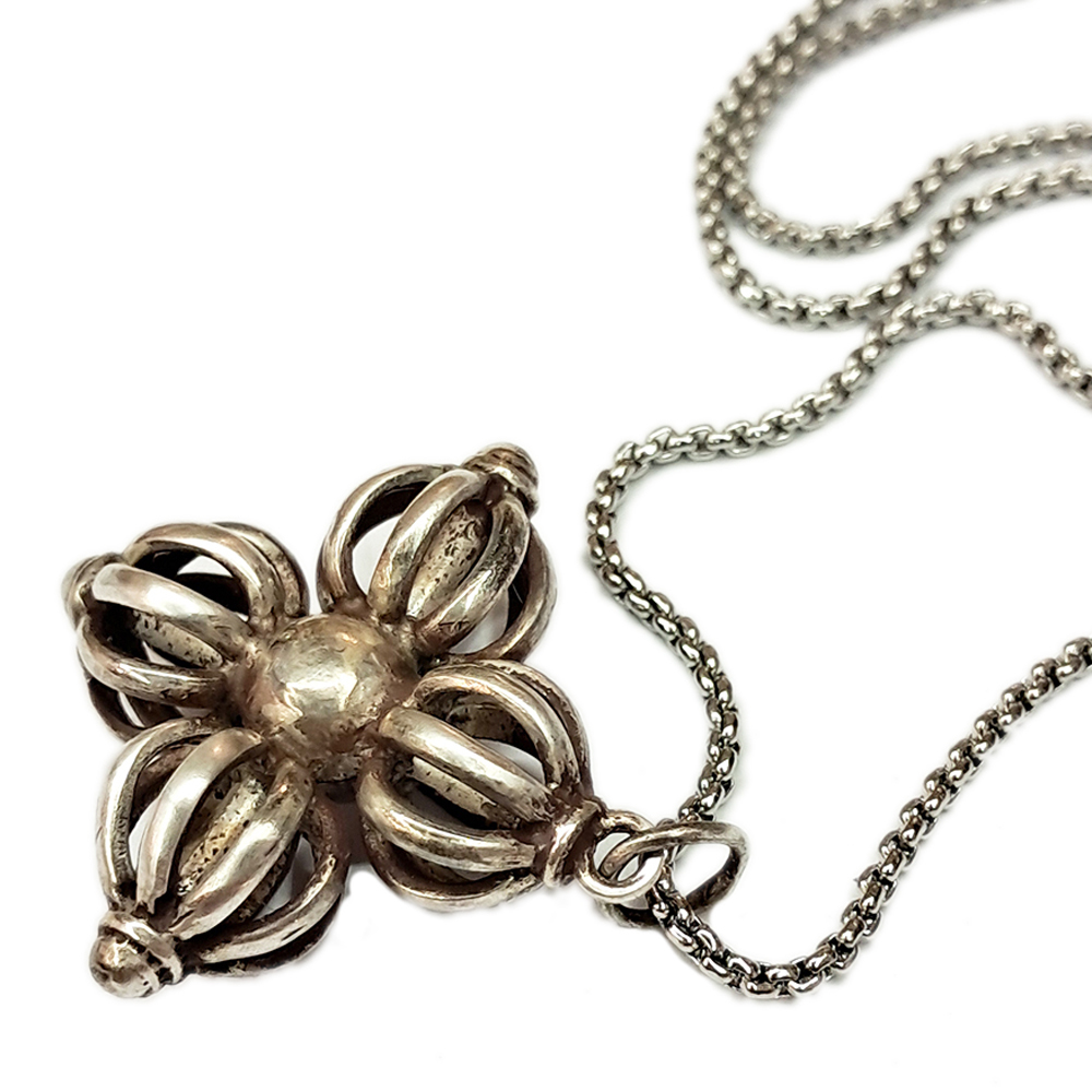 十字杵{925純銀} 墜飾&鈦鋼項鍊【十方】141548