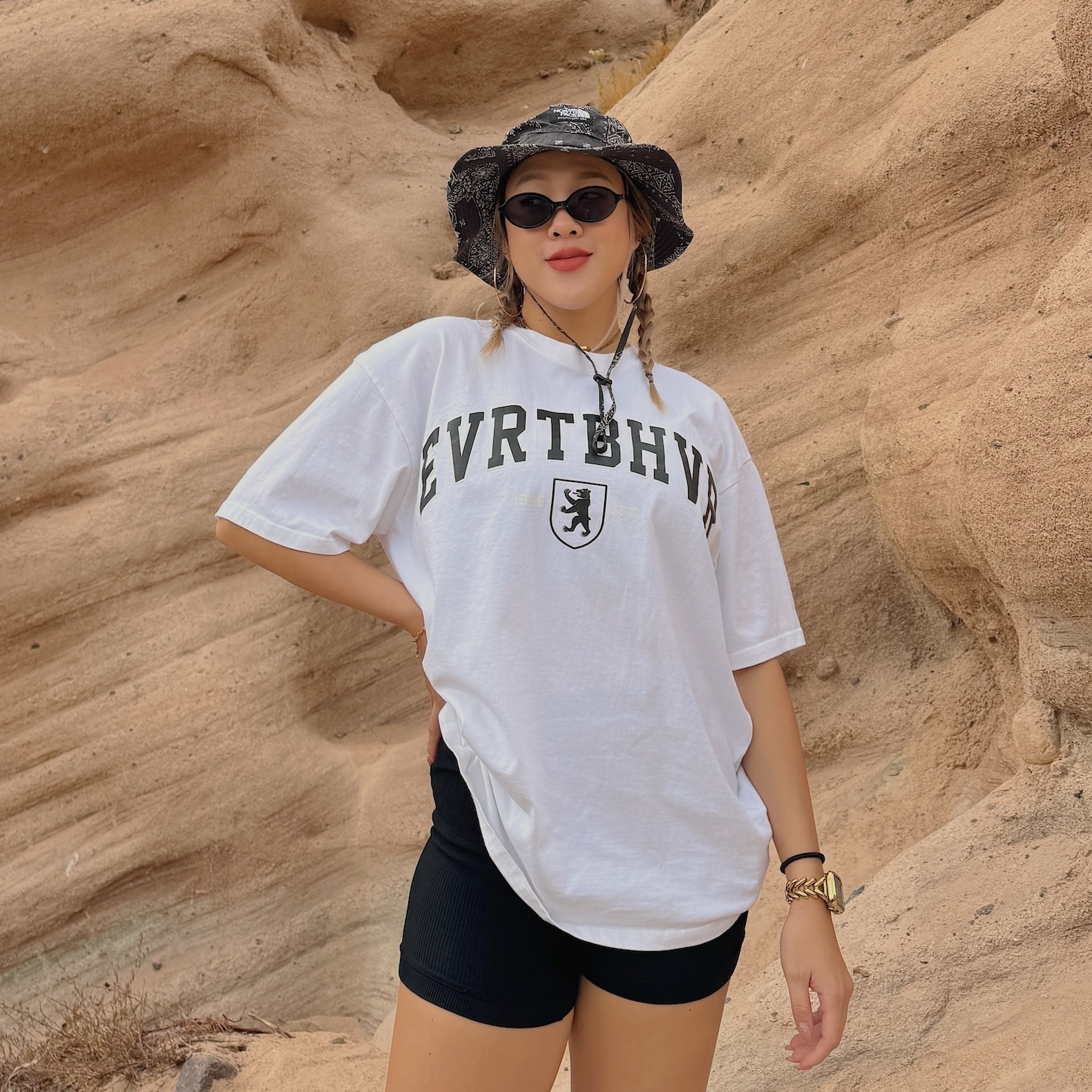 美式慵懶感✨Vintage標語Tee(3色)