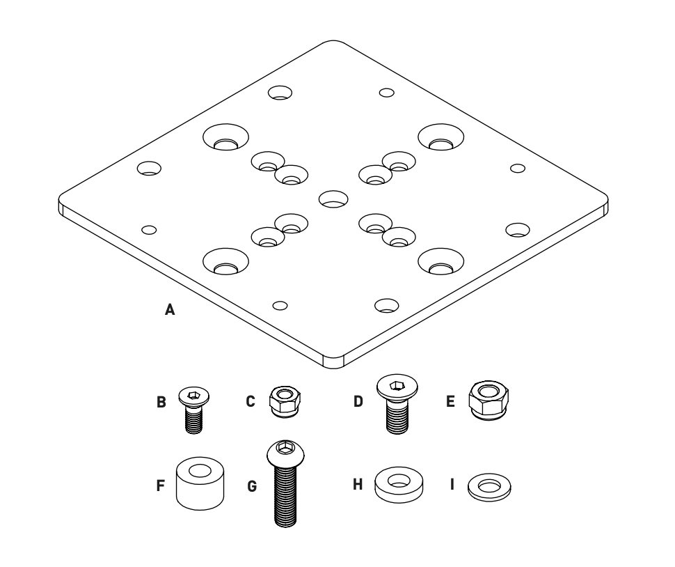 ADAM Audio A Series Mounting Plate