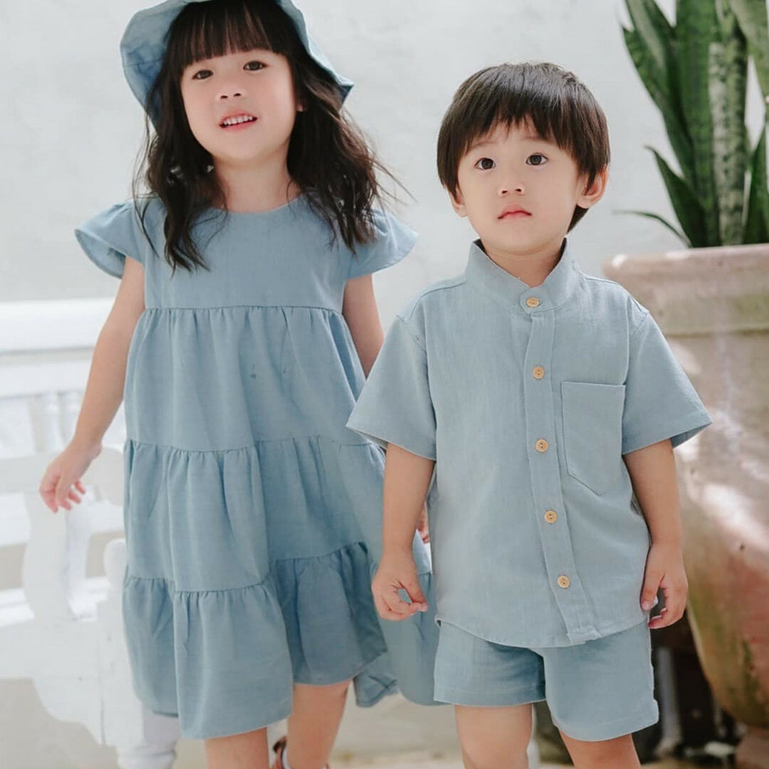 泰國-純色棉麻高質感套裝