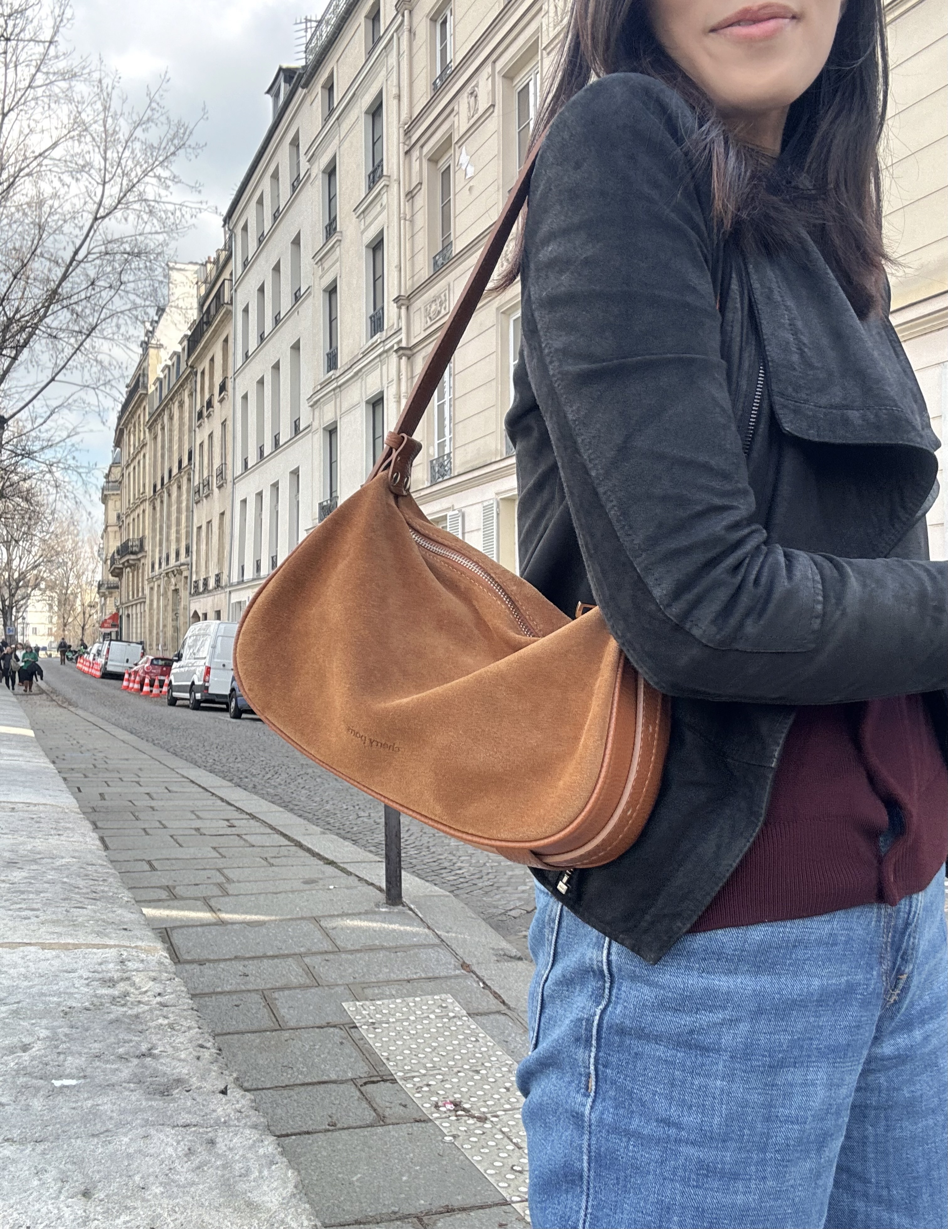 Cherry Paris Leather AMICIE SUEDE 4159 Cognac 啡色