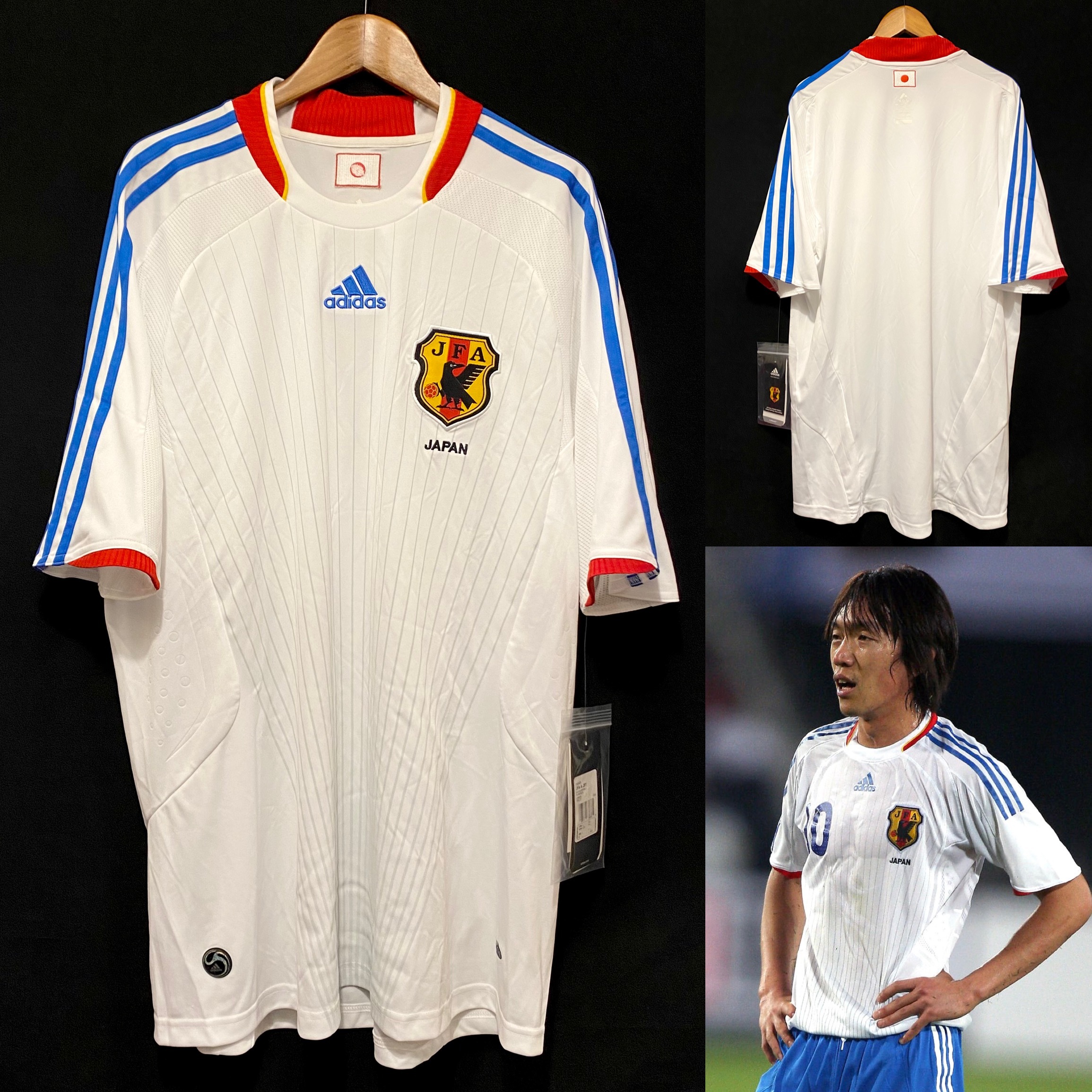 (全新有牌) 日本隊 2008-2010 Adidas 作客球衣