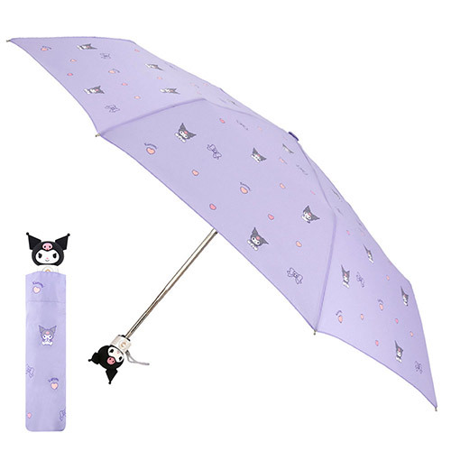 Kuromi 3D造型手柄 55cm 自動縮骨遮