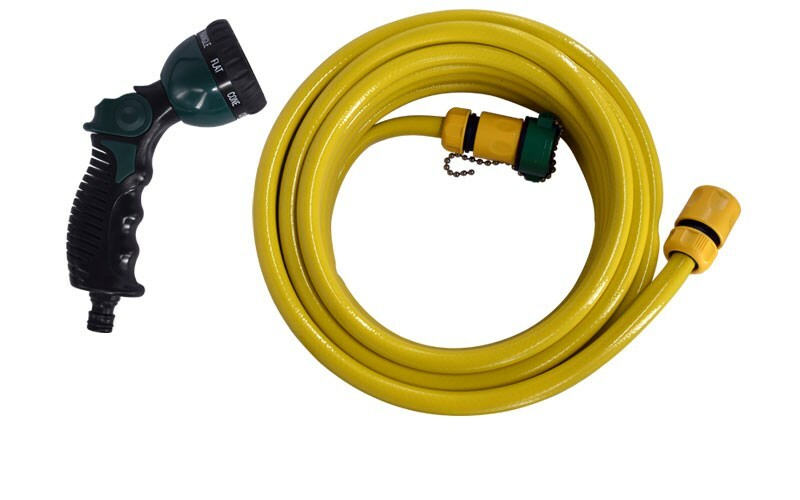 ＊中崙五金【附發票】台灣製 30米 60-230 水槍水管組 附8段水槍與快速接頭 pvc水管組 適:園藝 打掃 洗車