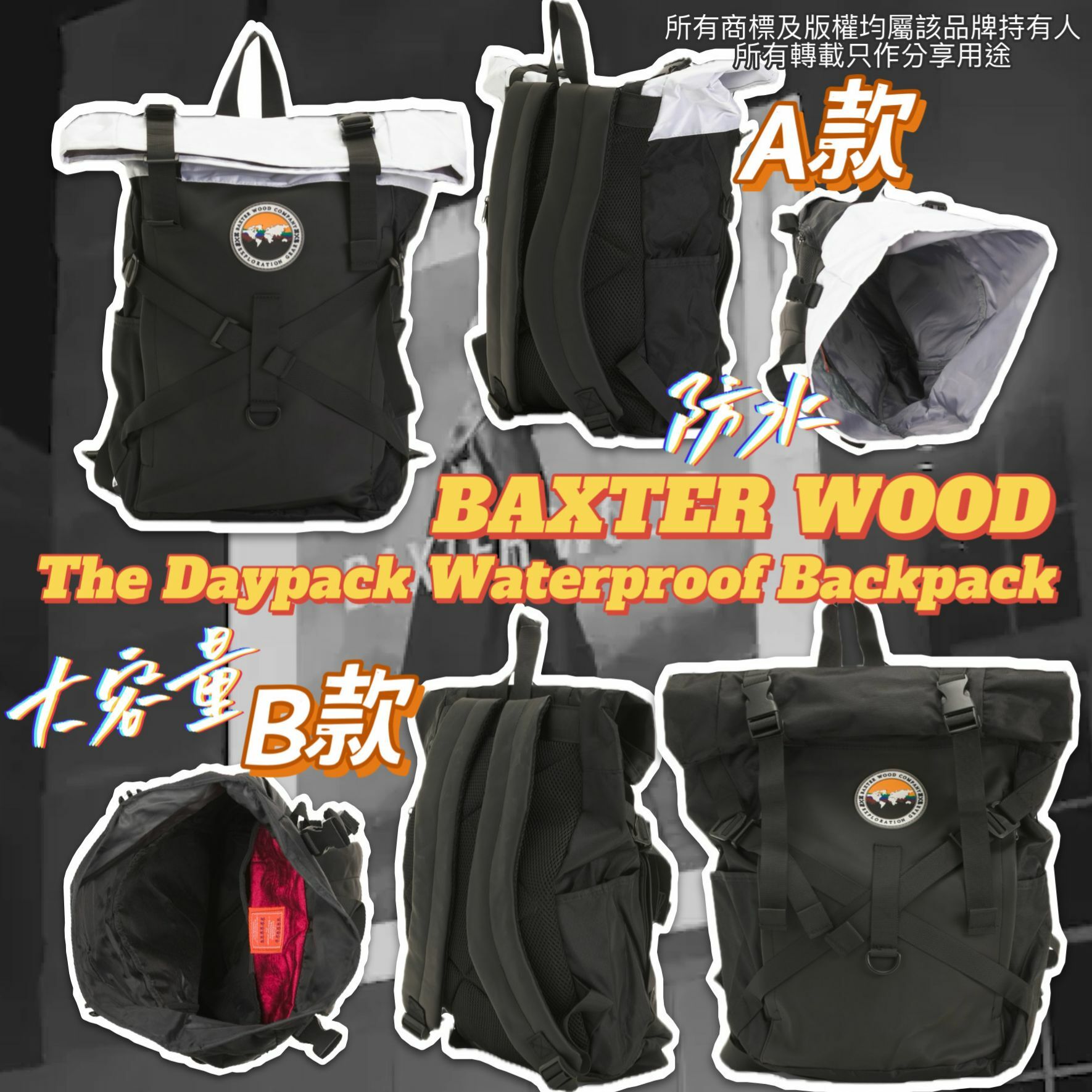 【預購】BAXTER WOOD G032463 The Daypack防水背包