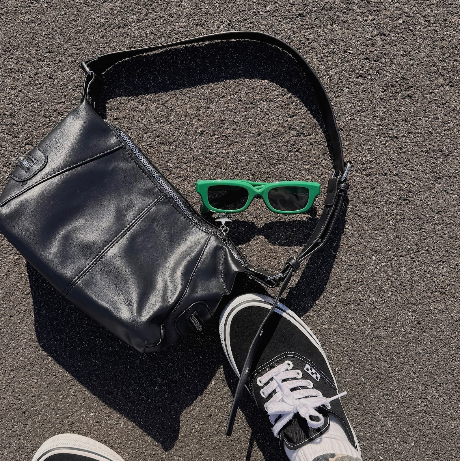 超愛自留🎱星星皮革機車包