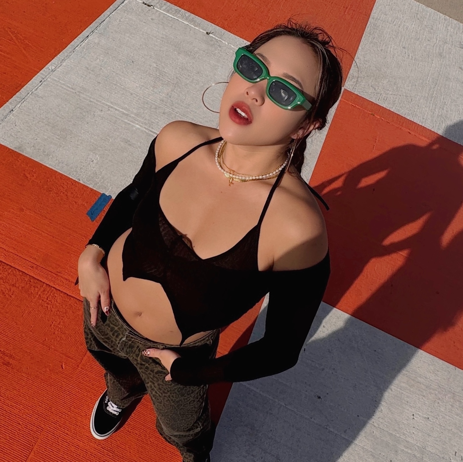 透肌感🧺微辣綁帶針織上衣(2色)