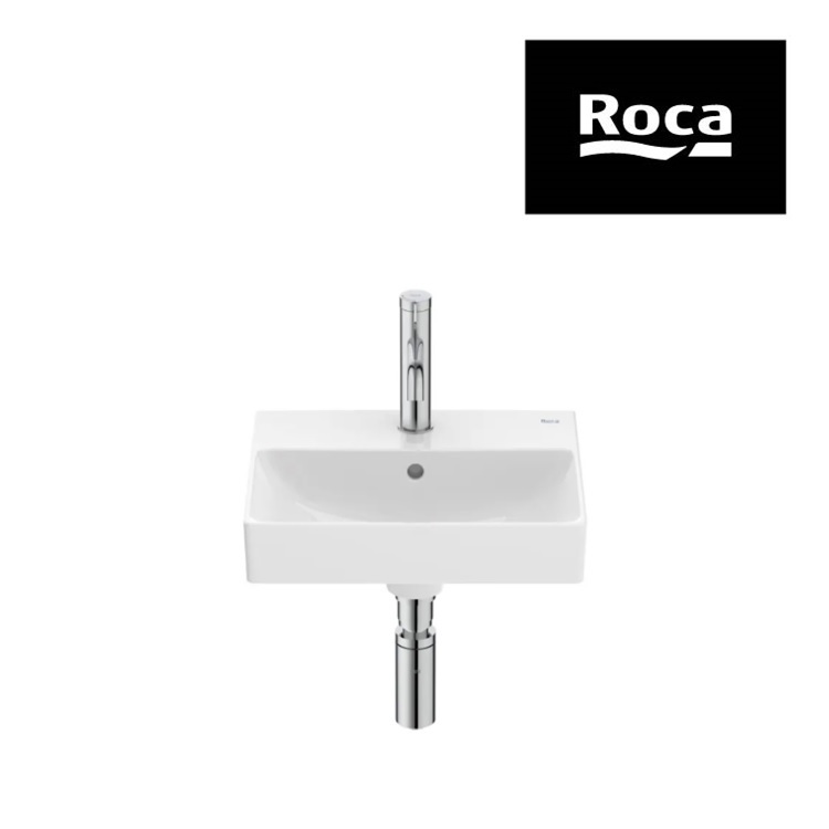 Roca "Ona" 32768D000 Wallhung FINECERAMIC® basin with overflow