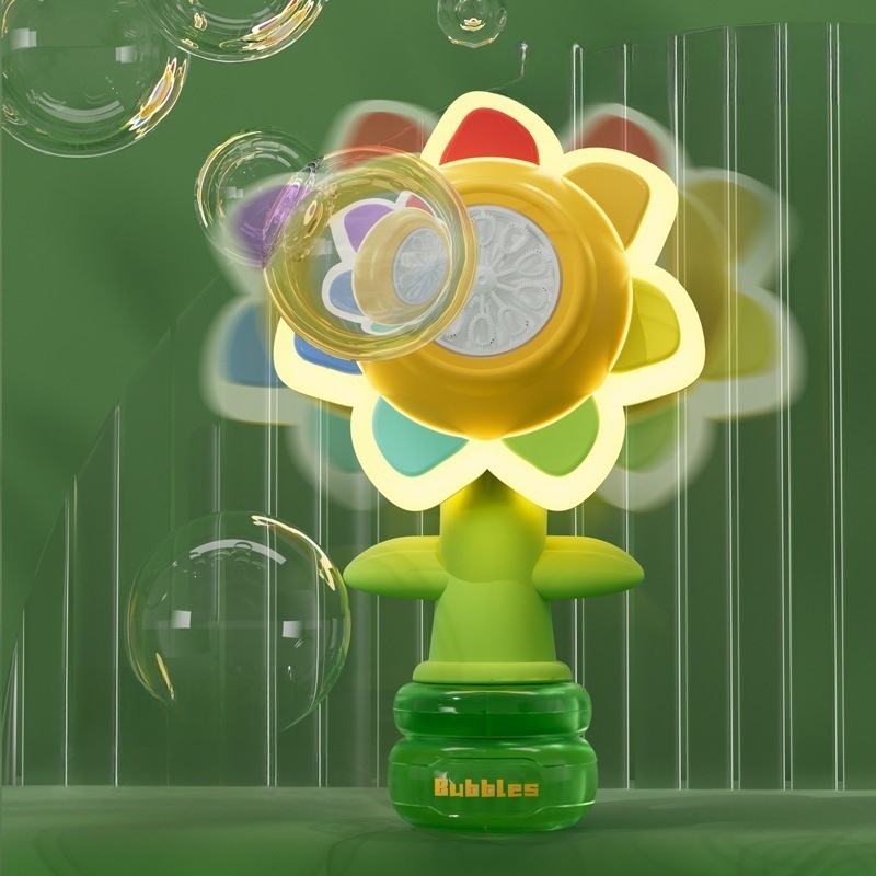 flower soap bubbles