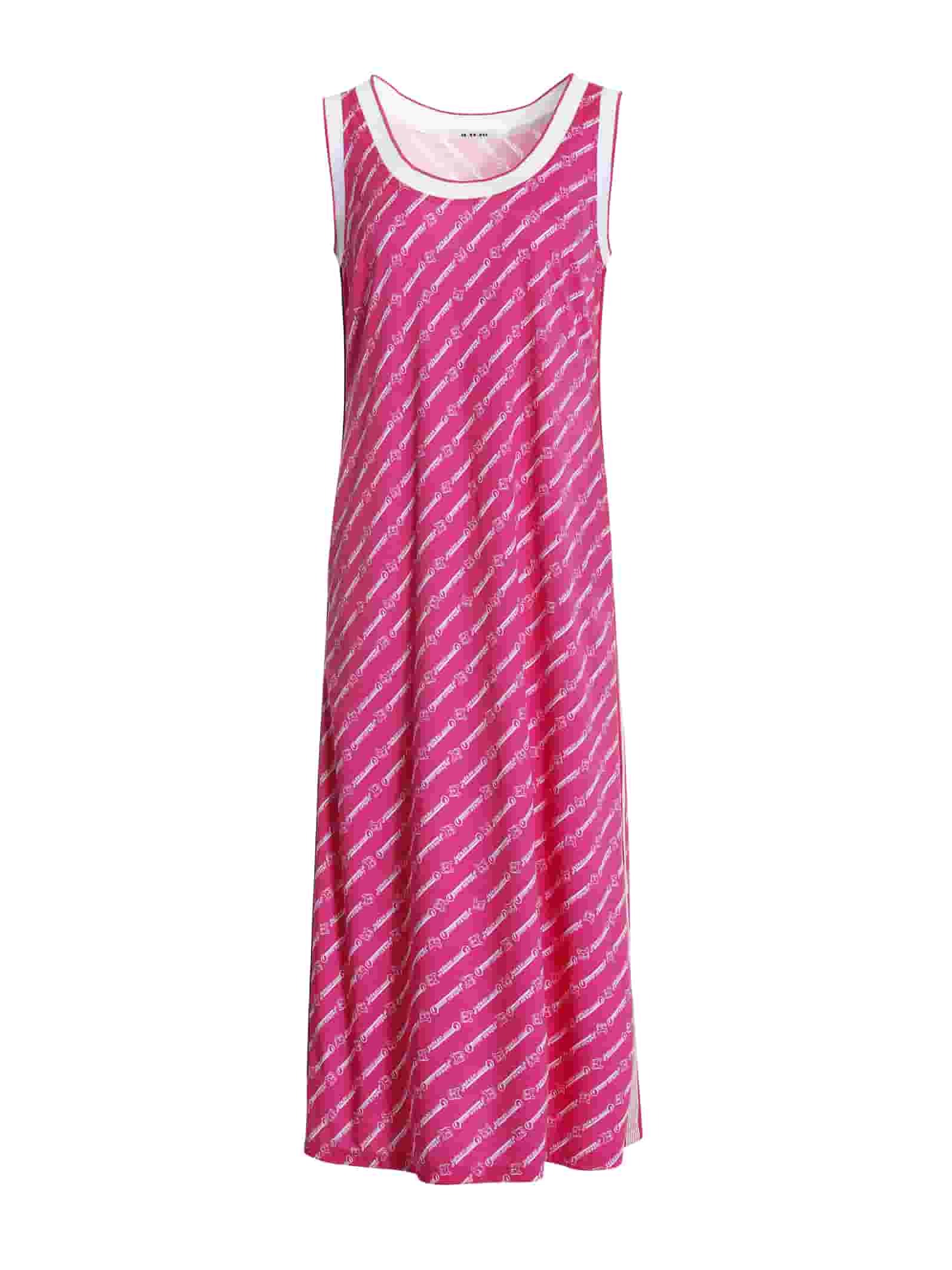 BC1EB019E1 濱海風情 J LOVE斜條字母洋裝 (2色)