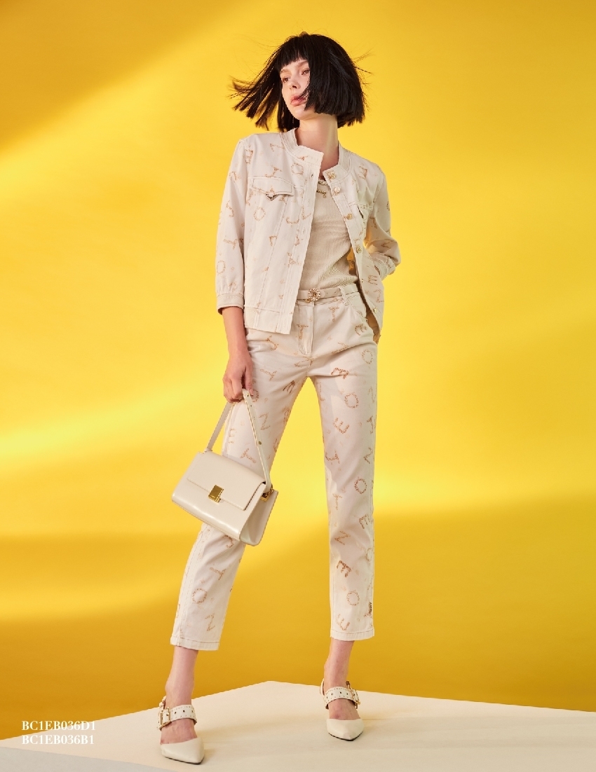 BC1EB036B1 天空之城logo花園字母印花鉛筆褲