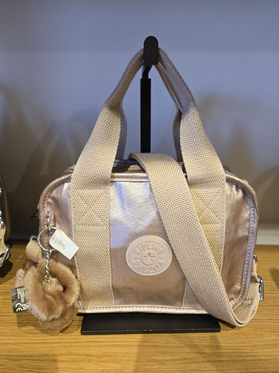 [S] KIPLING QUARTZ METALLIC KIB3U4 NADALE METALIC CROSSBODY BAG, 882256606980 (SKP269)