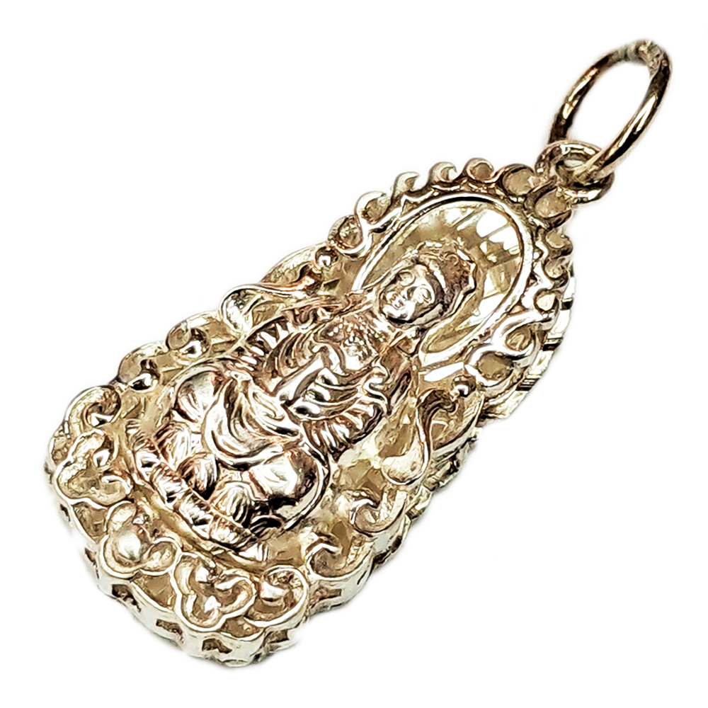 寶瓶觀音{ 925純銀}墜飾2.8公分【十方】148589