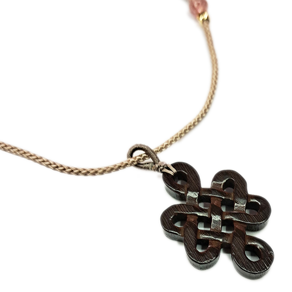 吉祥結{紫檀木}中國結項鍊【十方】151477