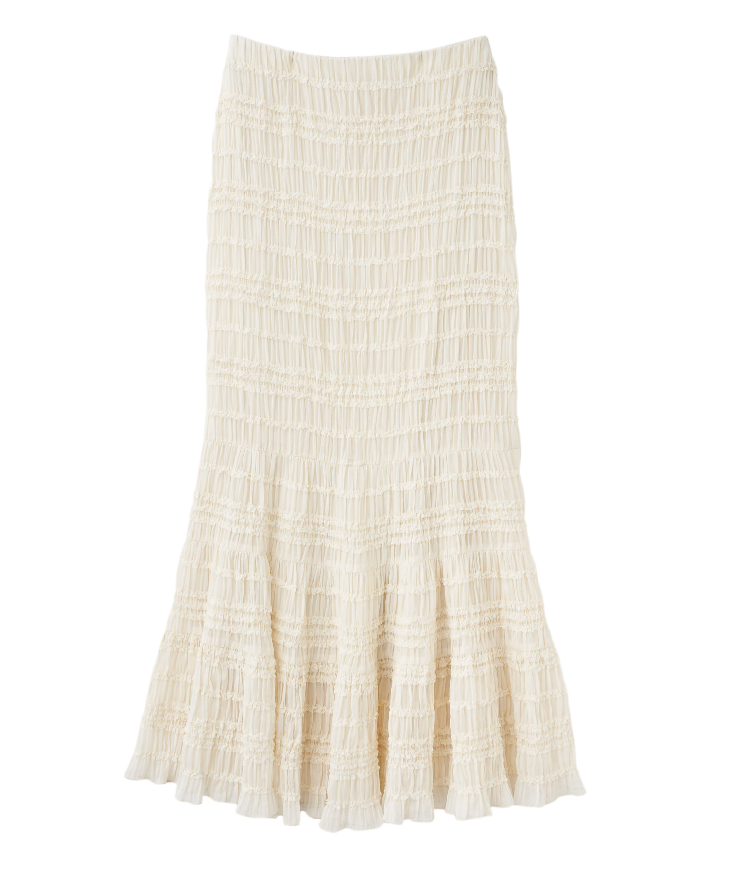 [現貨優惠] COCO DEAL 雪紡褶皺荷葉邊魚尾裙