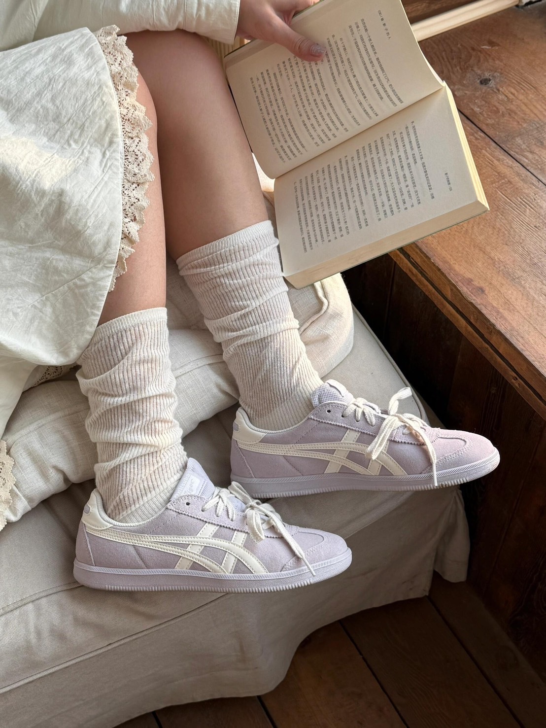 Onitsuka Tiger Tokuten 鬼塚虎 薰衣草紫 白紫色 麂皮 復古 德訓鞋 1183C254-021/預購