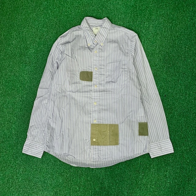 VISVIM V+V FATIGUES BD SHIRT L/S (( USED A )) 中古美品 - BLUE STRIPE SIZE 1 PRE ORDER ITEM (預訂中)