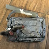 [S] KIPLING MOON GREY METALLIC KI9389 MERRYL 2IN1 CONVERTIBLE CROSSBODY WAIST BAG, 882256607116 (SKP287)