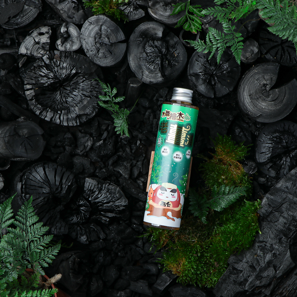 木酢老薑湯200mL-檜木綠