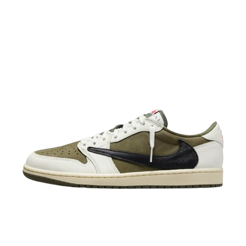 Travis Scott x Nike Air Jordan 1 Low OG "Medium Olive" 橄欖綠 倒鉤 DM7866-200
