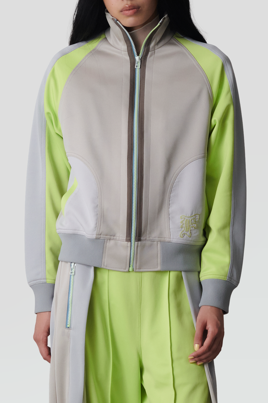 FACETASM｜JERSEY 撞色拼接拉鍊外套