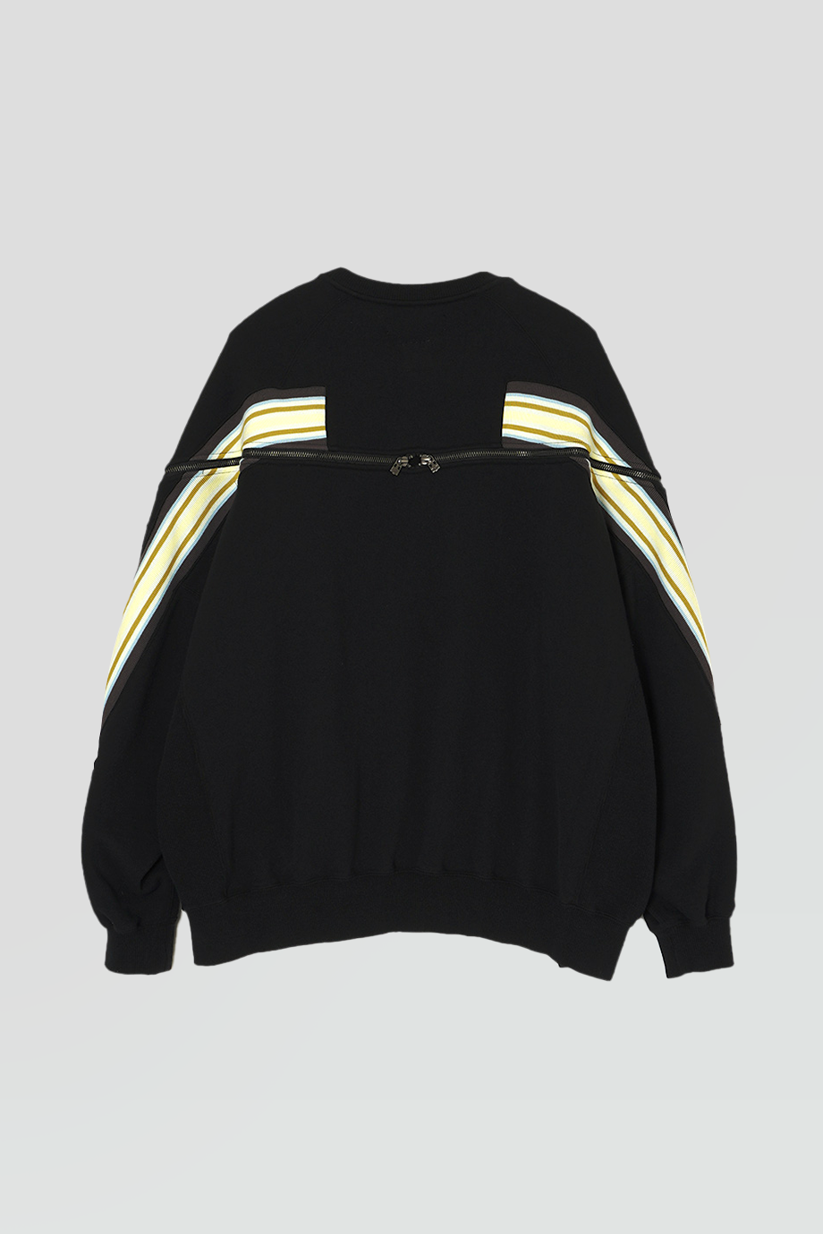 FACETASM｜ZIPPER 圓領條紋織帶拉鍊衛衣