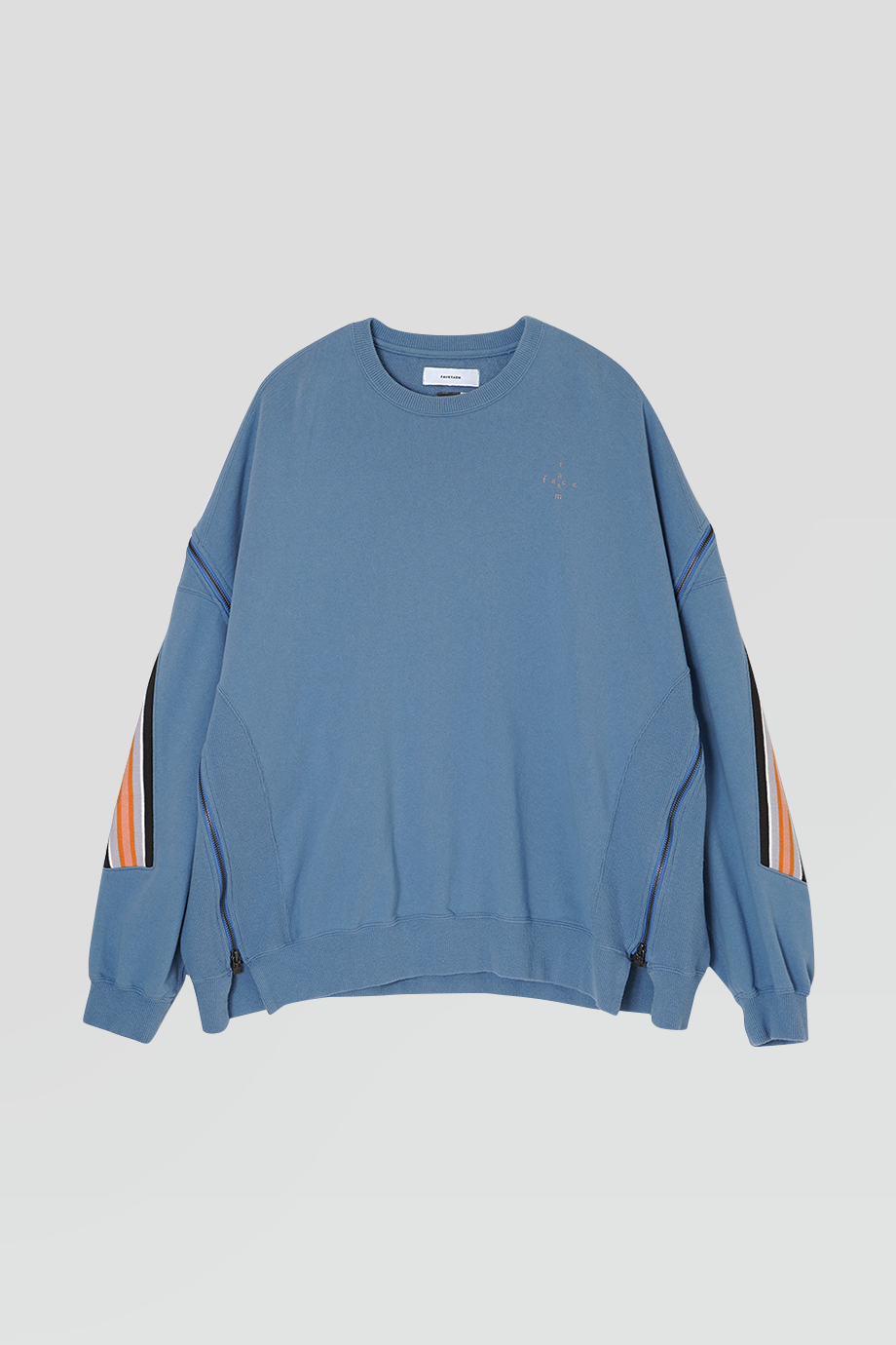 FACETASM｜ZIPPER 圓領條紋織帶拉鍊衛衣