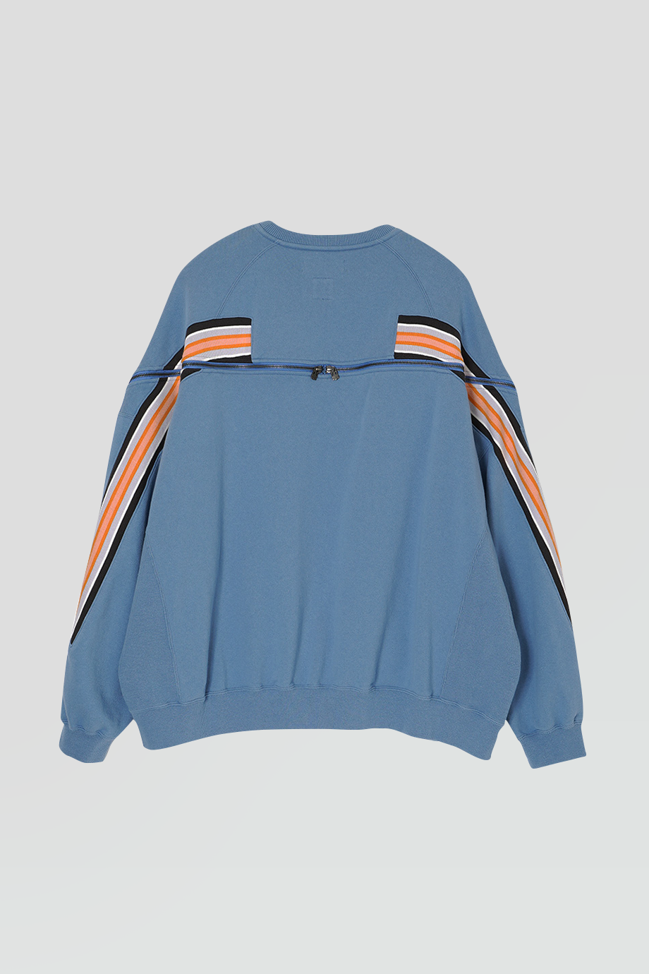 FACETASM｜ZIPPER 圓領條紋織帶拉鍊衛衣