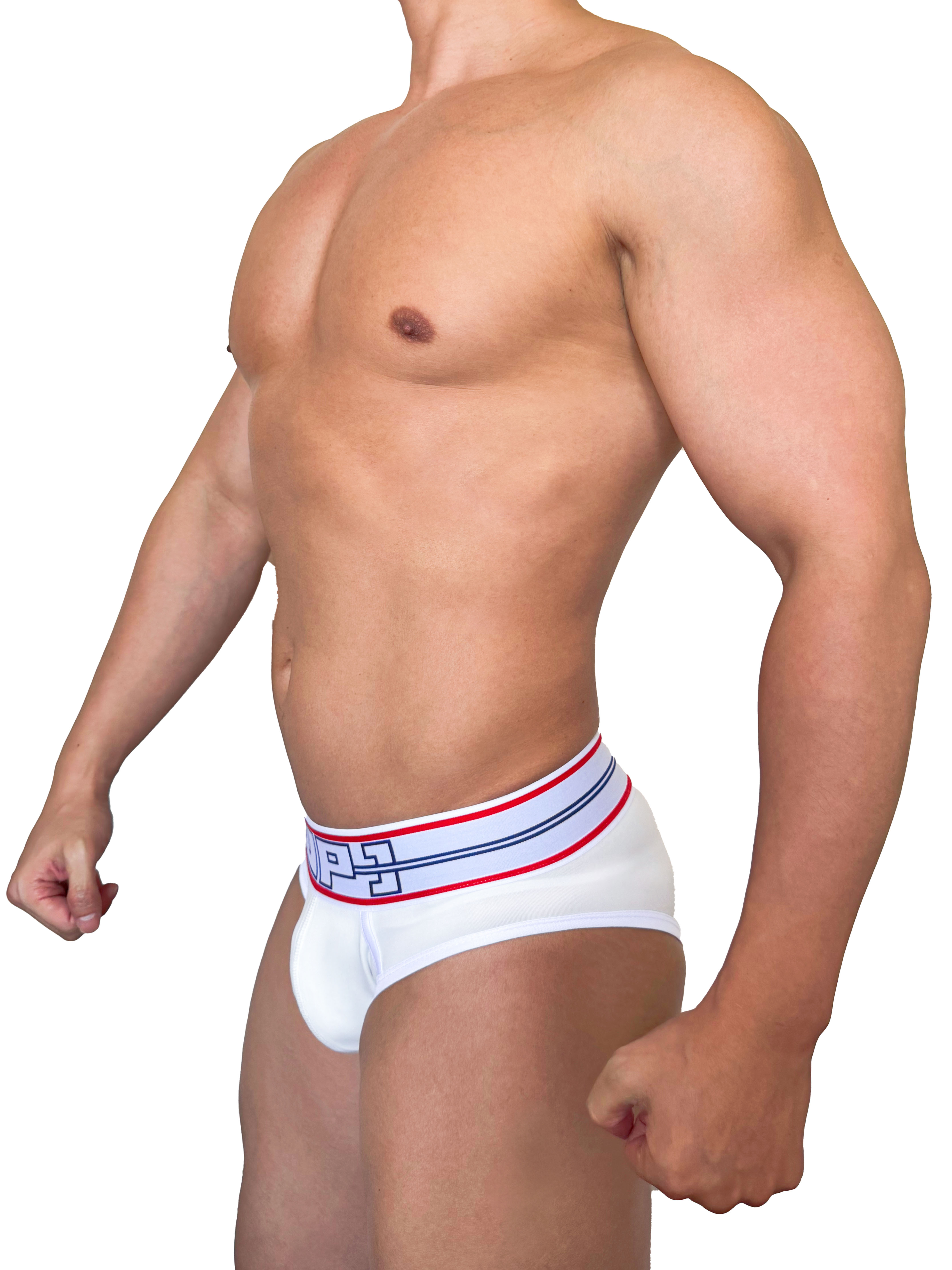 2025 全新色系 - Push UP 低腰三角內褲 純白