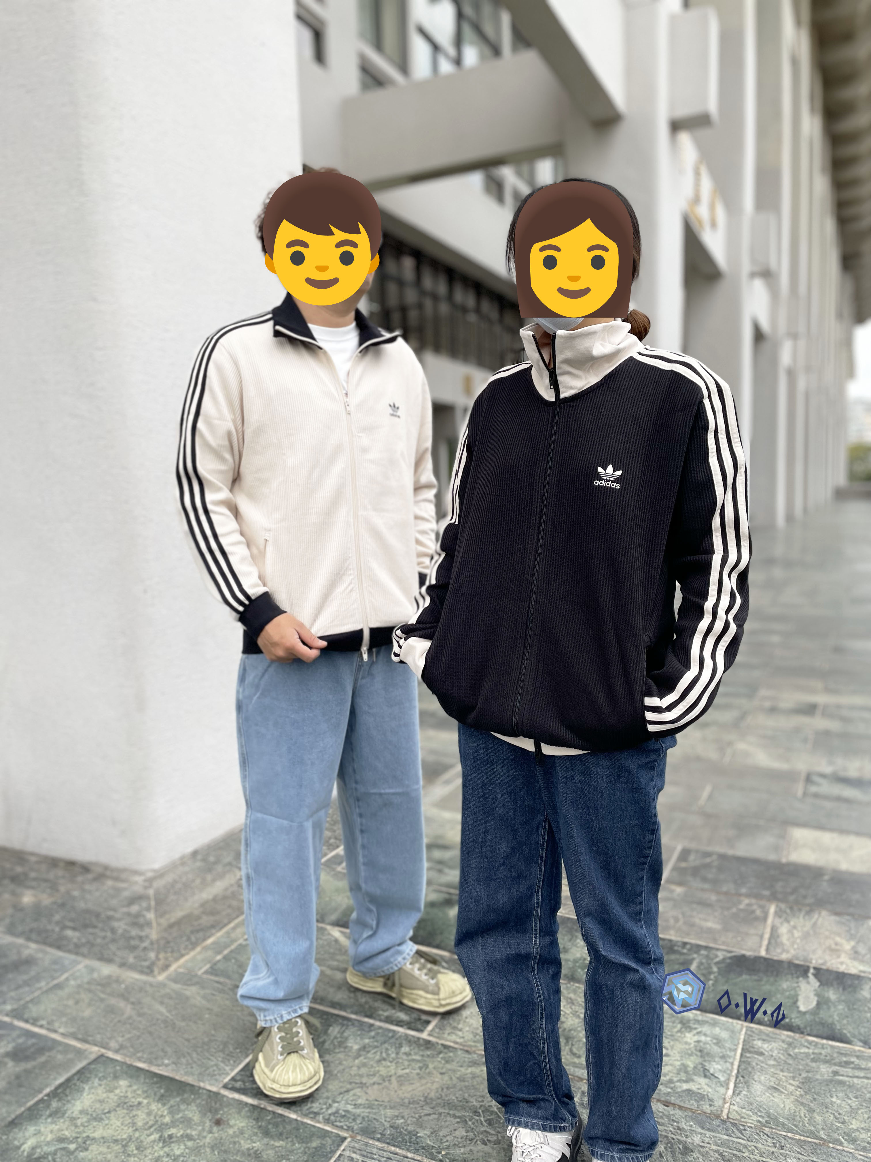 【OWN】Adidas Originals 華夫格 外套 韓國限定 通路限定 米色 JW0109 黑色 JW0110