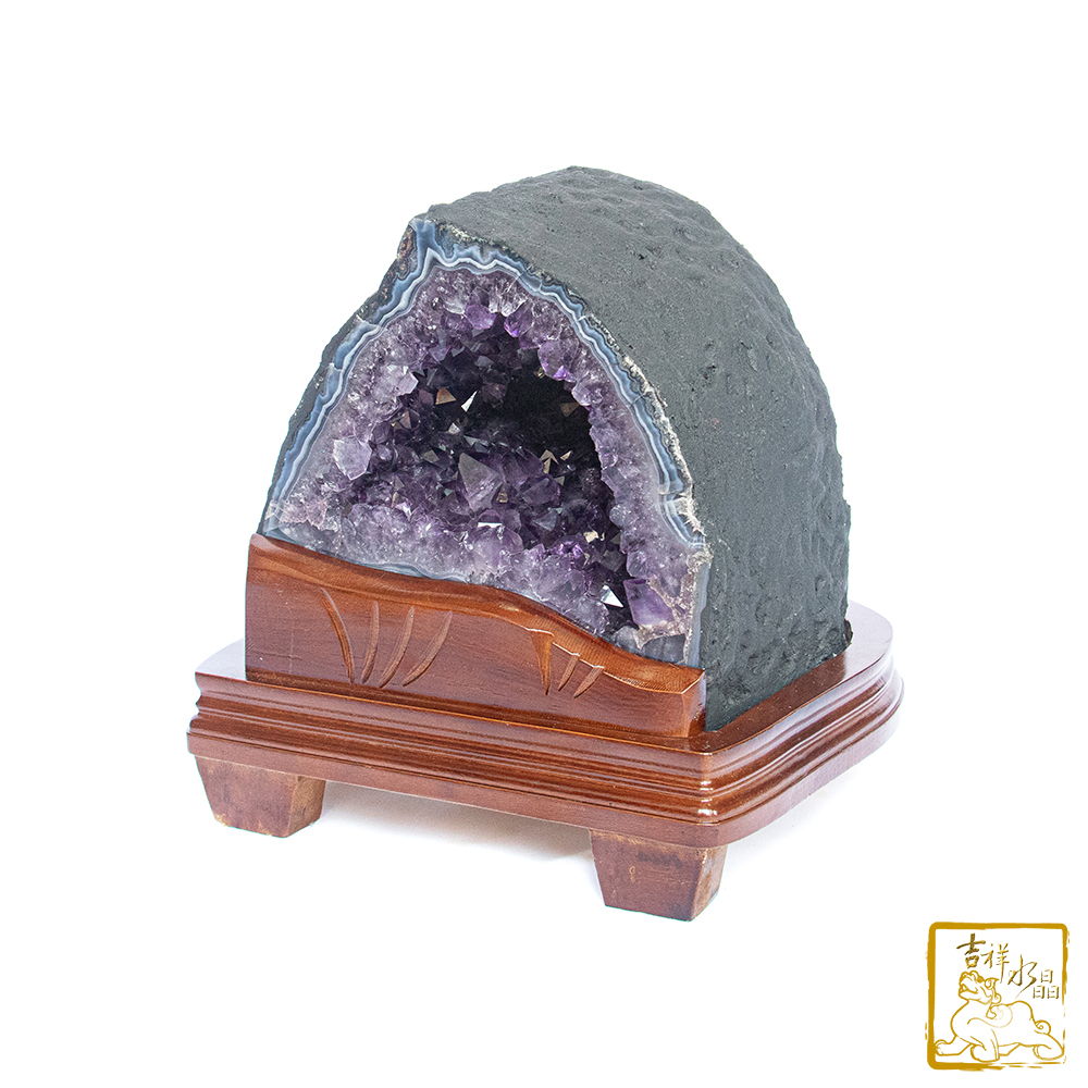 巴西紫水晶洞13.08kg 財氣福氣【吉祥水晶專賣店】