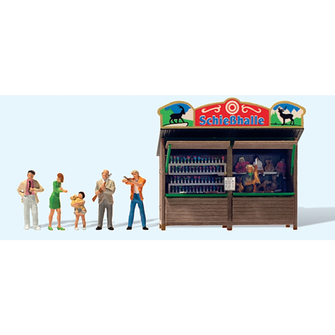 Preiser 24694 HO規 遊樂場射擊攤位