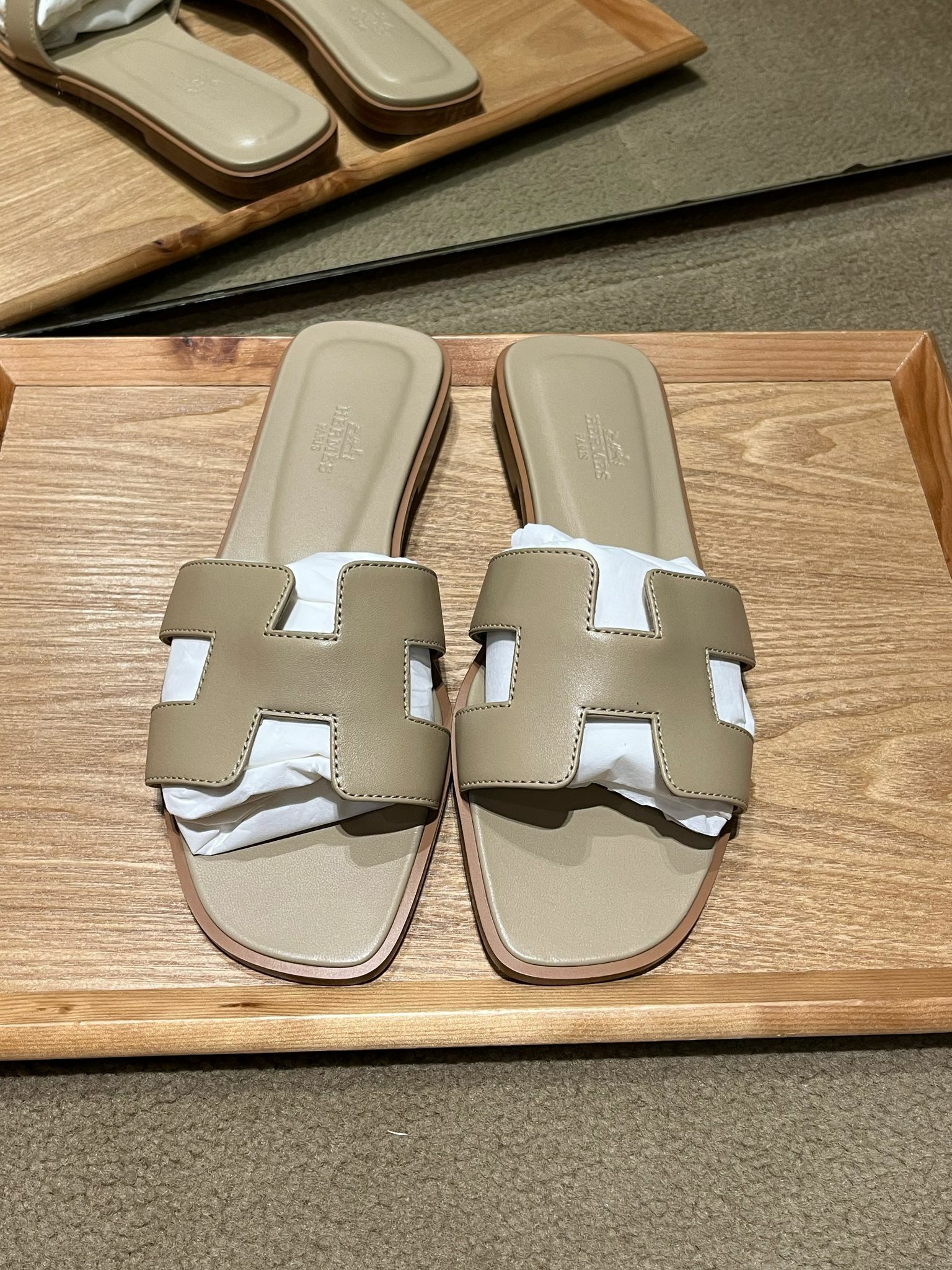 Oran sandal beige lin (可預訂size)
