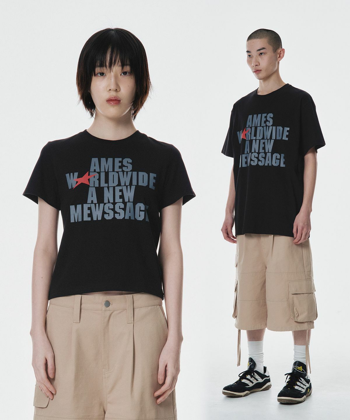 AMES WORLDWIDE BOLD TYPO TEE