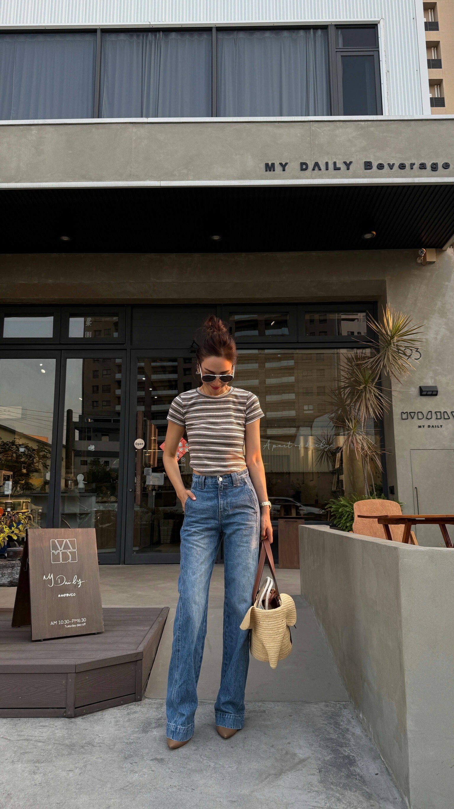 逆天長腿直筒牛仔褲