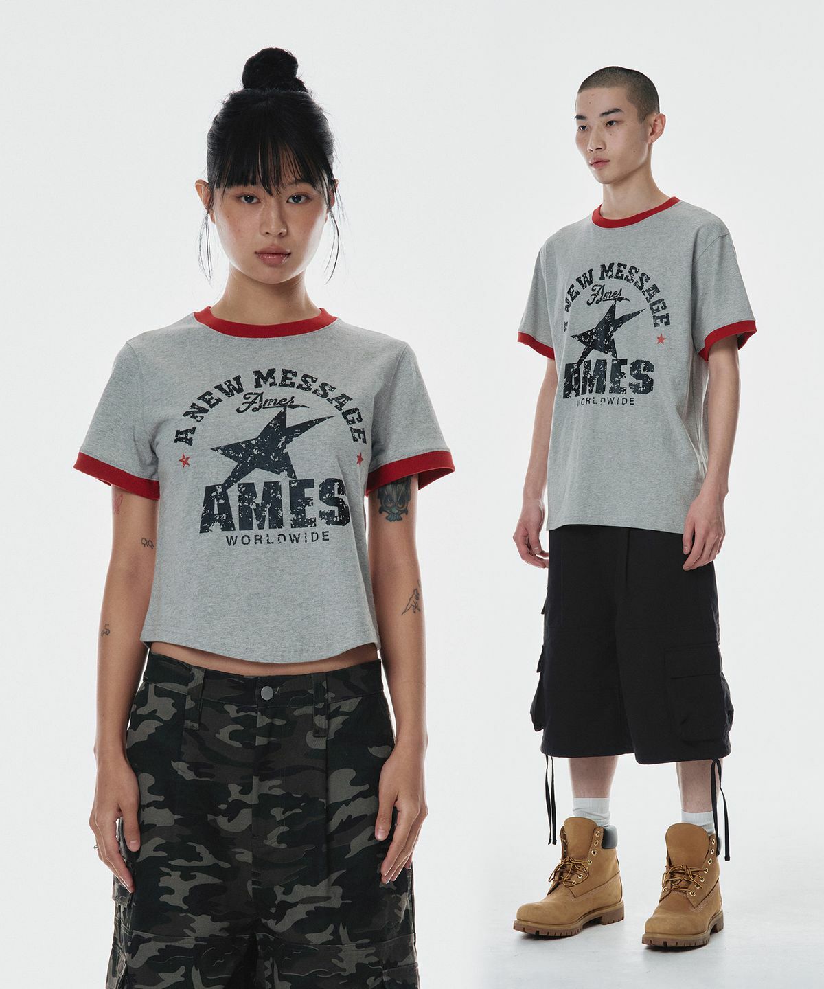 ★AMES-WORLDWIDE★VINTAGE EARTH GRAPHIC LS TEE CREAM★正規品 MUSINSA | AMES-WORLDWIDE VINTAGE EARTH GRAPHIC LS TEE CREAM