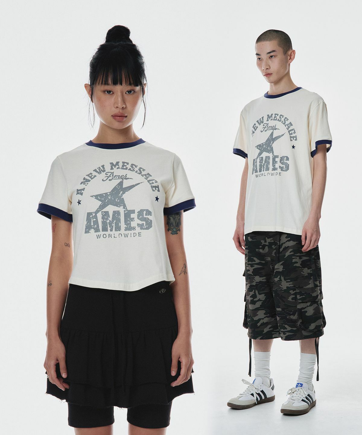 AMES WORLDWIDE VINTAGE STAR TEE