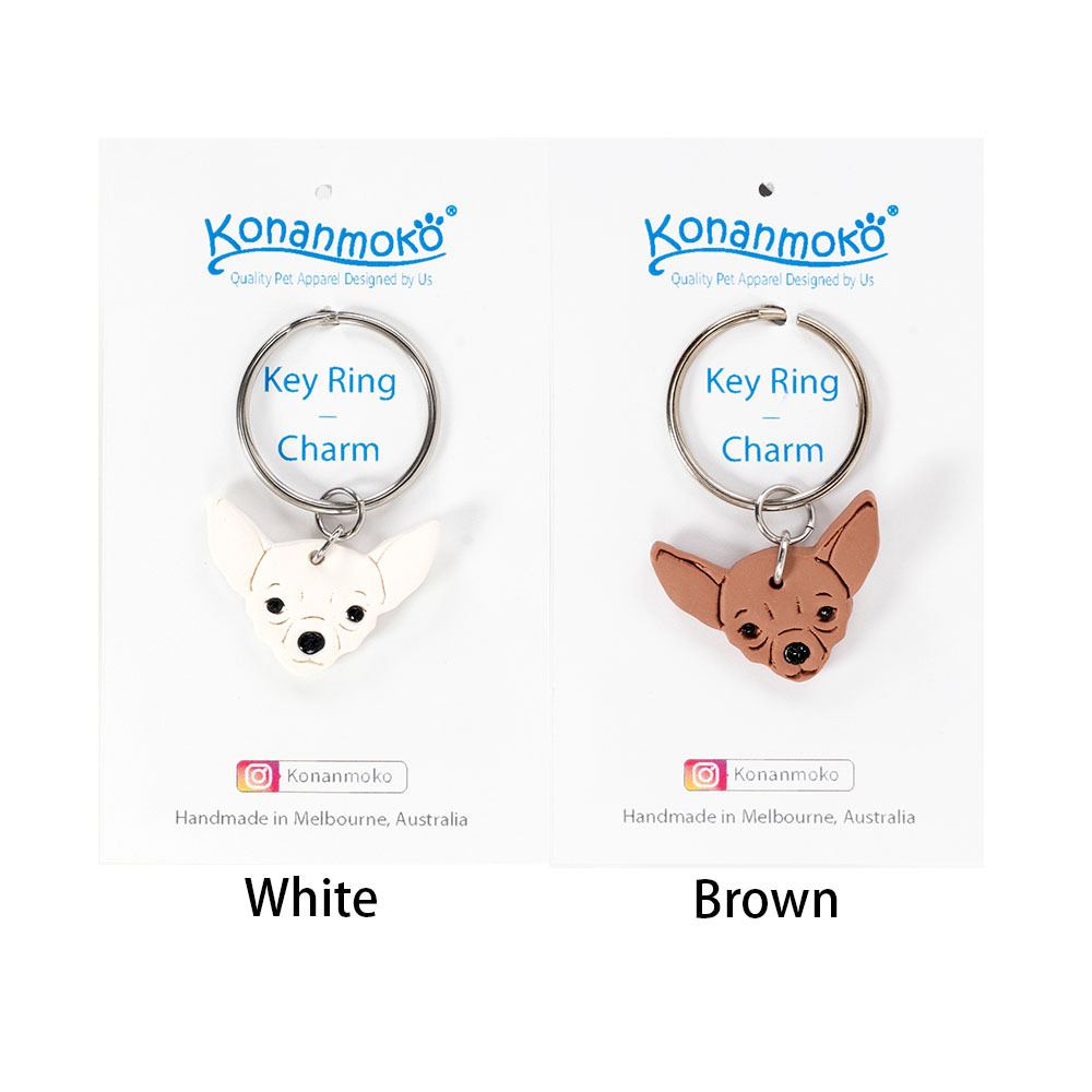 chihuahua Key Ring Charm