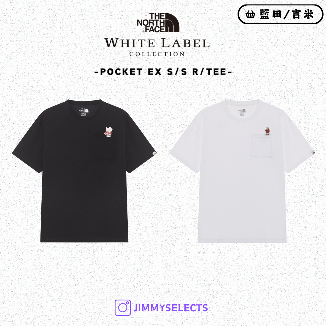 【代購】THE NORTH FACE 北臉 白標 POCKET 魚 老鼠 口袋 短袖 短T NT7UR22