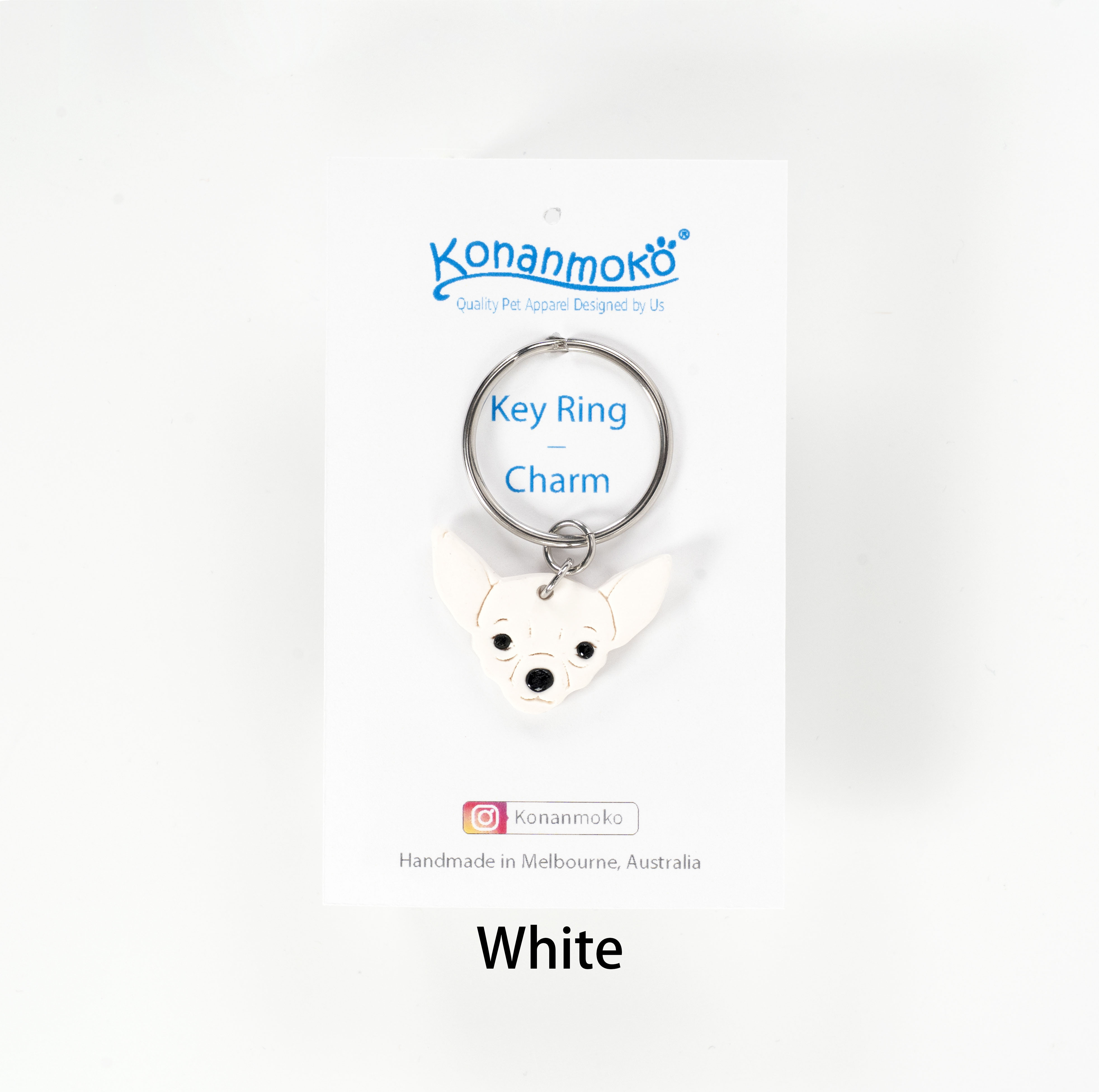 chihuahua Key Ring Charm