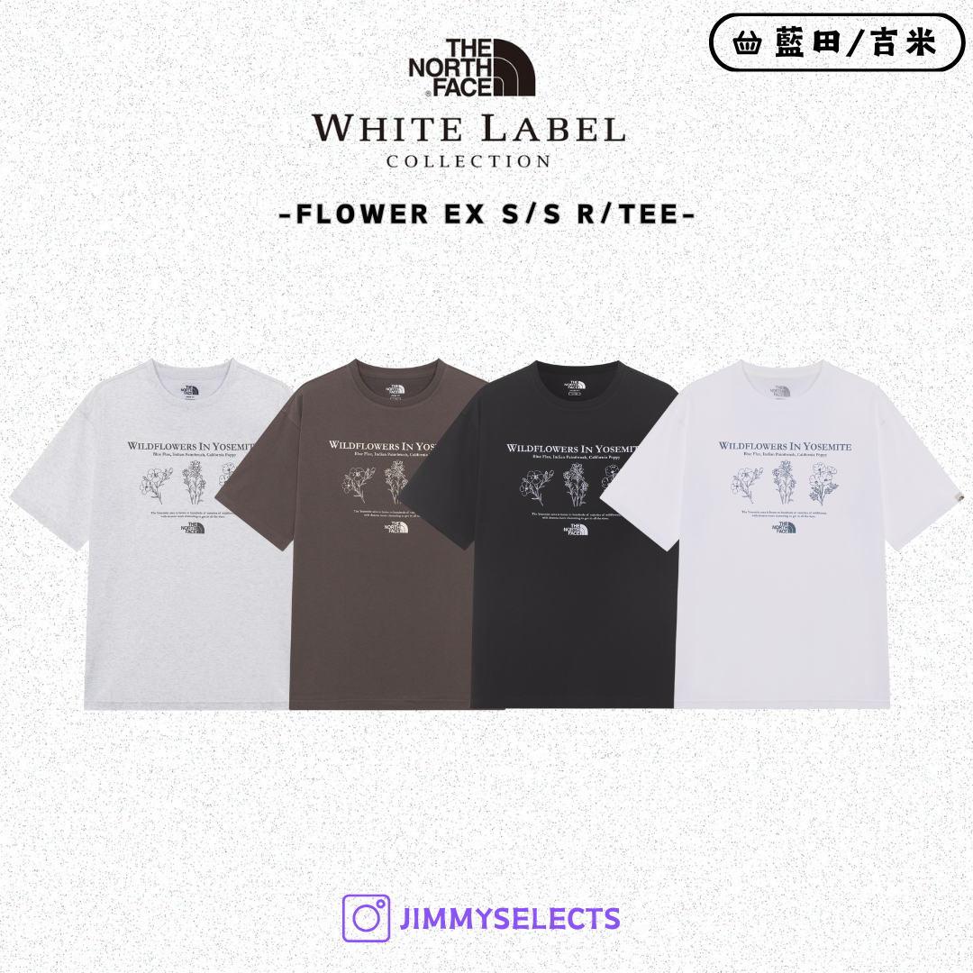 【代購】THE NORTH FACE 北臉 白標 FLOWER 花花 圖案 短袖 短T NT7UR23
